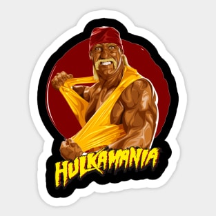 Hulk Hogan T-Shirt art Sticker